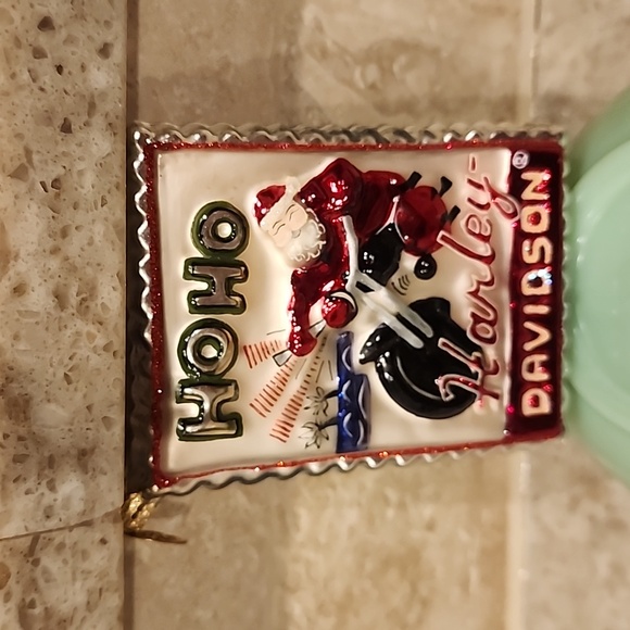 Christopher Radko Harley Davidson postcards Christmas Ornament 🎄*** - Picture 2 of 6